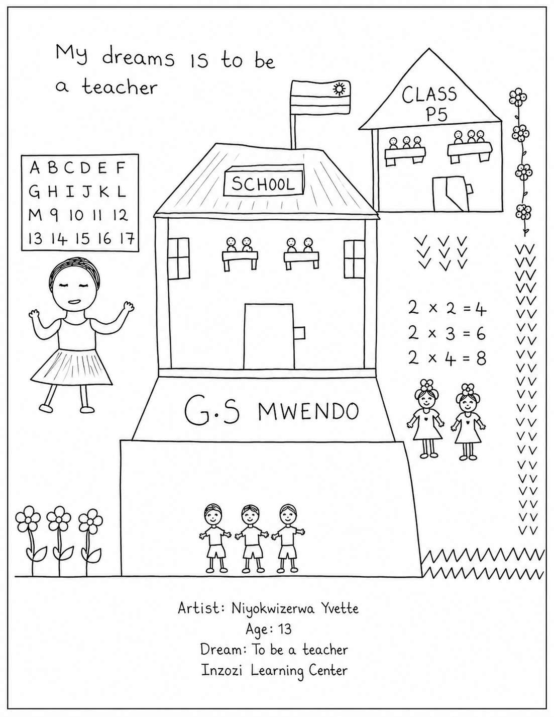 Coloring Page preview — Niyokwizerwa Yvette