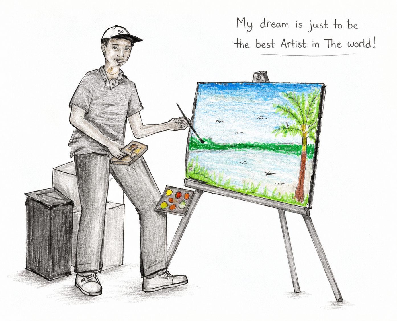 To be the best artist in the world by Ndayishimiye Jean Paul