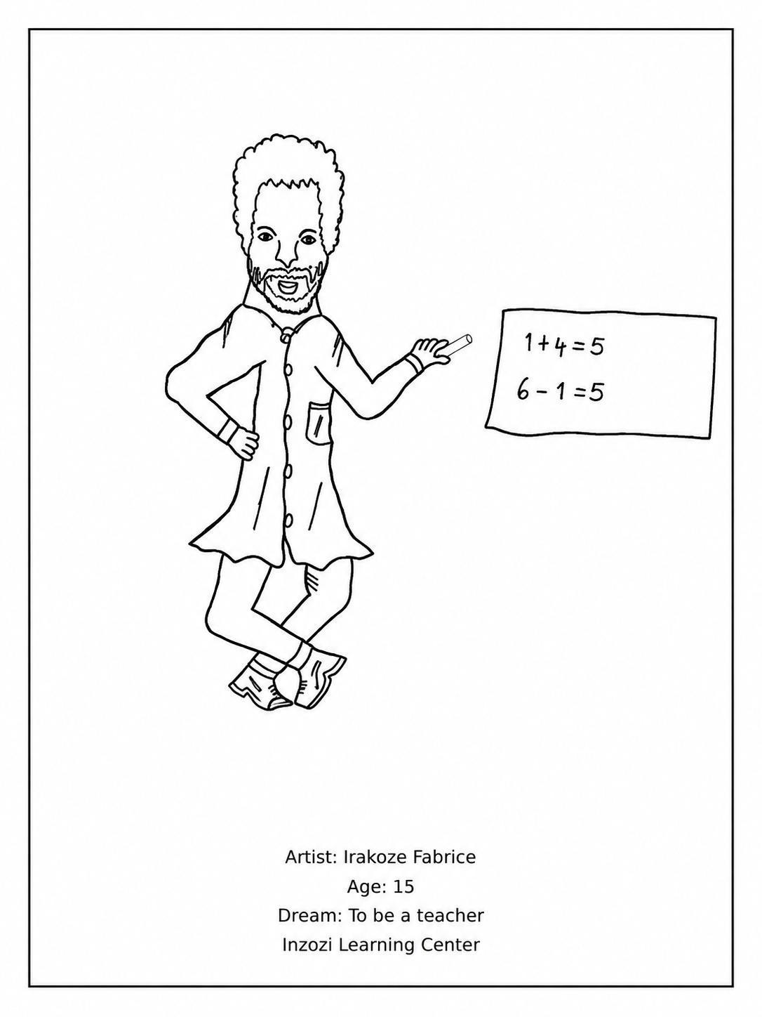 Coloring Page preview — Irakoze Fabrice