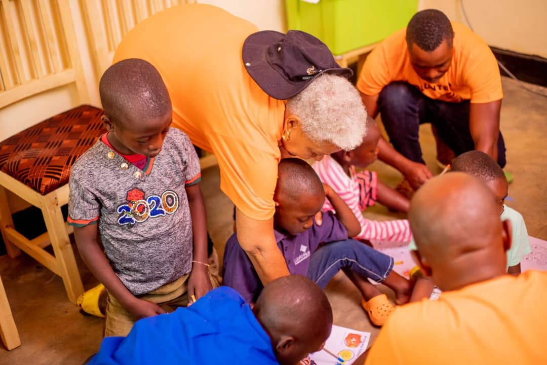 100 Pages of Homework Party program at Inzozi Learning Center